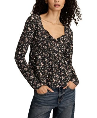 Lucky Brand - Women's Babydoll Henley Top