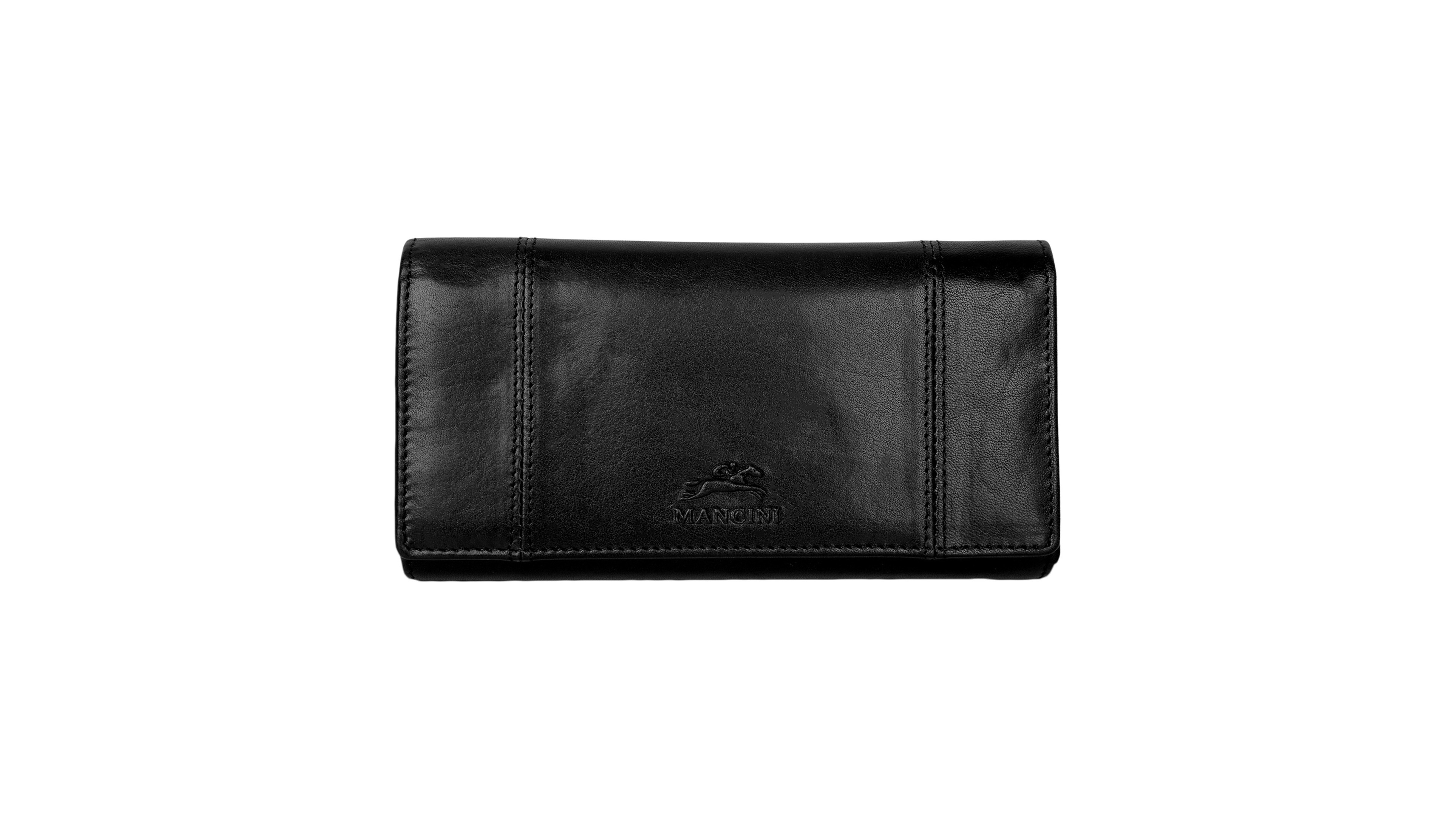 Mancini Pelle D'oro Rfid Secure Quad Fold Wallet