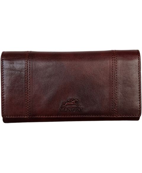 Mancini Pelle D'oro RFID Secure Quad Fold Wallet