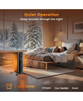 Oil Filled Radiator Heater with Adjustable Thermostat