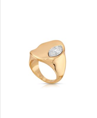 Liquid Crystal Statement Ring