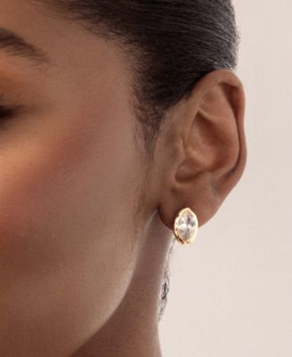 Gold Plated Crystal Luxe Mini Stud Earrings