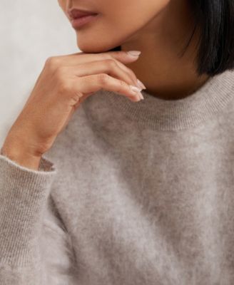 Women's Brushed Cashmere Crew Neck Sweater