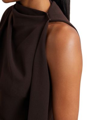 Women's One-Shoulder Draped Mini Dress