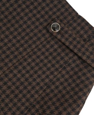 Women's Wool-Blend Check Mini Skirt