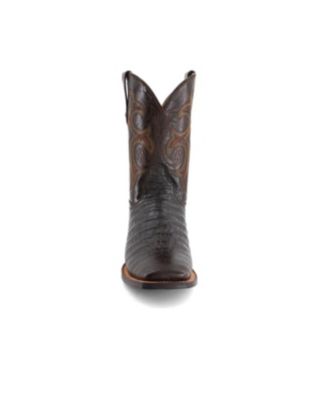 Men's Croco Embossed Leather Cowboy Boots