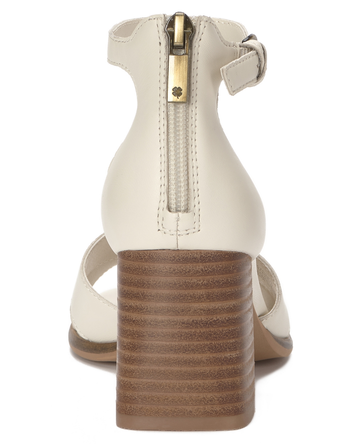 Lucky Brand Women's Herrika Stacked Heel Crisscross Dress Sandals In White