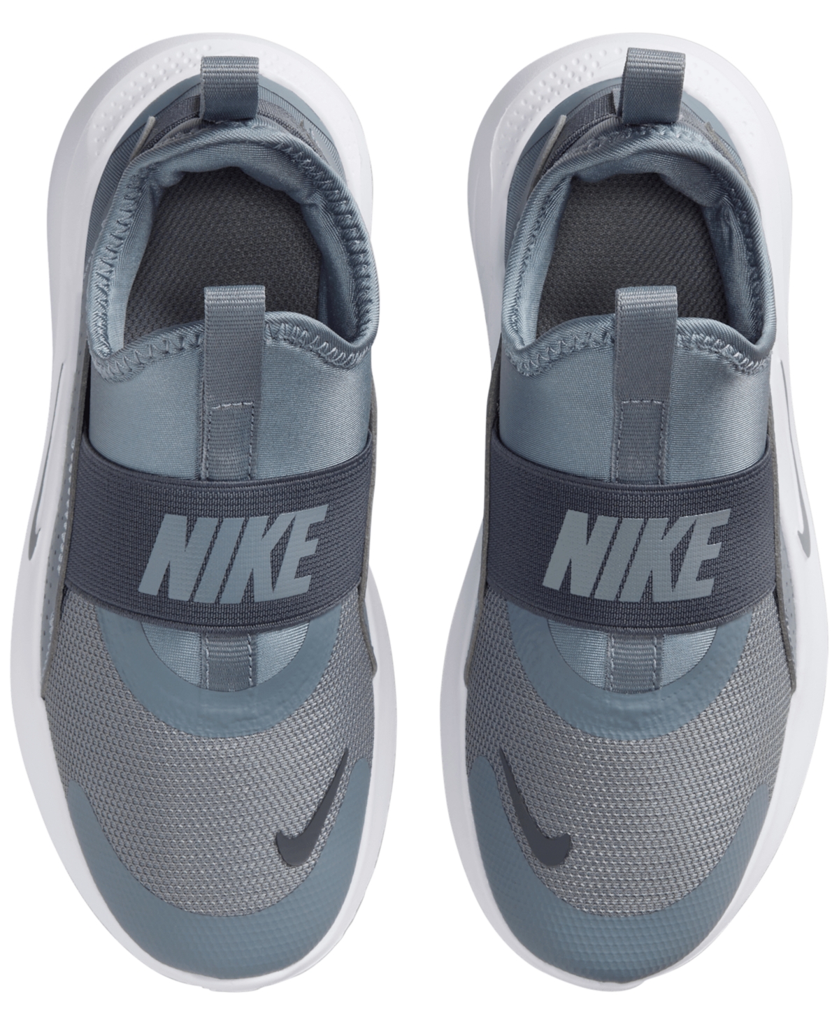 Nike Little Kids Flex Runner 4 Slip-on Running Sneakers From Finish Line In Gray