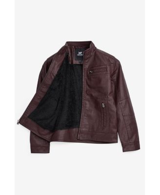 Boy's PU Jacket With Lining