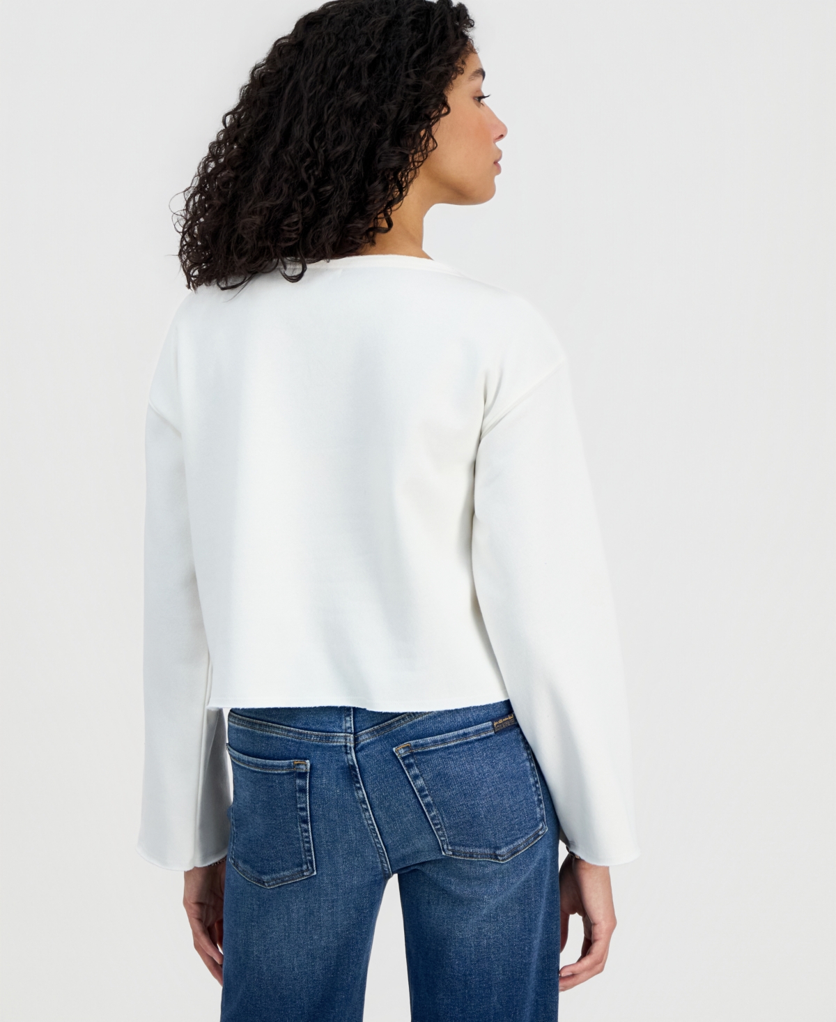 Self Esteem Juniors' Boat-Neck Fleece Sweatshirt