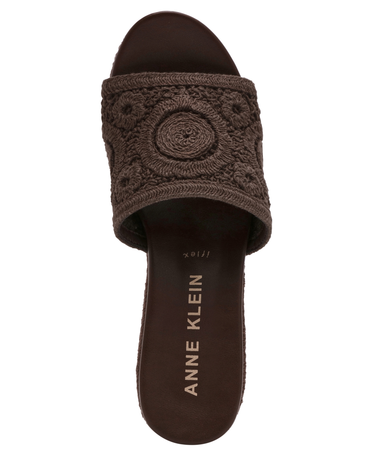 Anne Klein Women's Effy Wedge Heel Dress Sandals In Brown