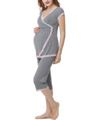Maternity kimi + kai Nursing 2-Piece Pajama Set