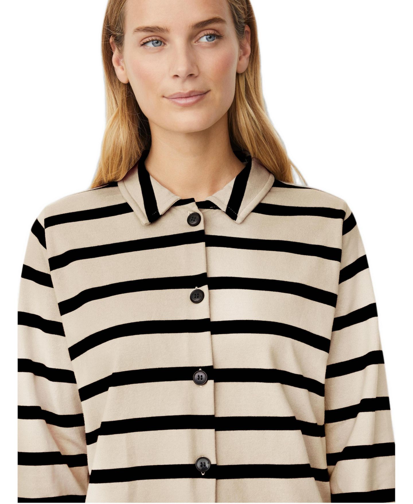 Женский свитер Masai Copenhagen Button up, цвет: Чёрный — фото 3