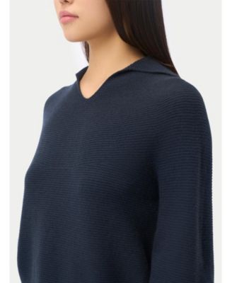 Women's Open V-Collar Polo Sweater