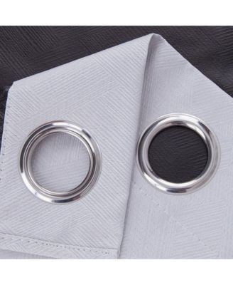 Barron 100% Blackout Grommet Curtain Panel 54" x 90" White