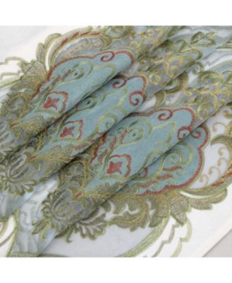 RT Designer Collection Betsy Macrame Rod Pocket Curtain Panel 52" x 84" Sage