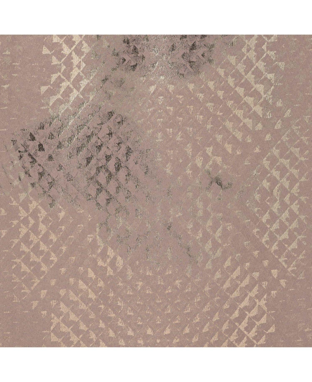 Rt Designer Collection Hailey Halo Foil Blackout Grommet Curtain Panel 52" x 90" Taupe