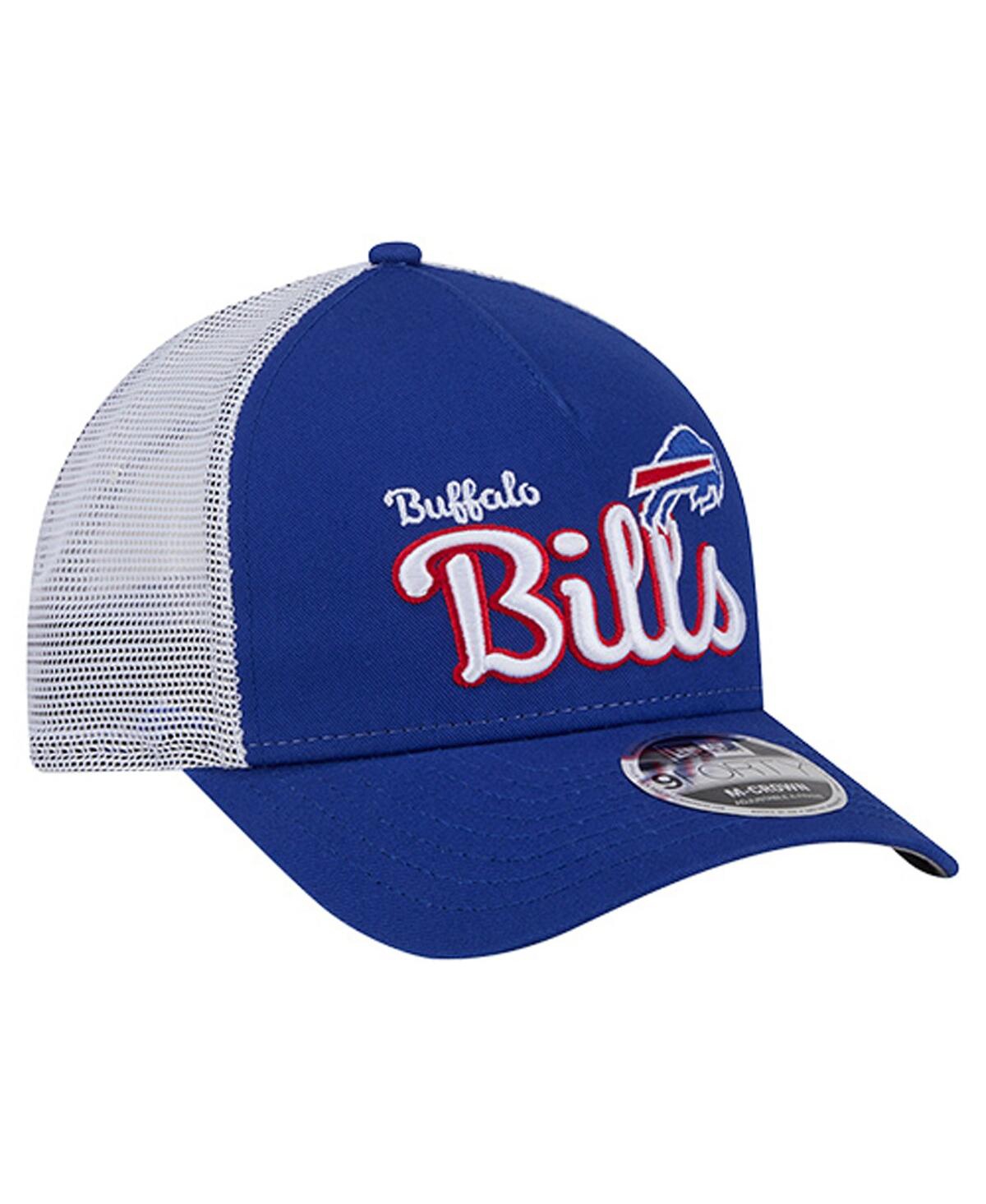 New Era Men's Royal Buffalo Bills Side Lines 9forty Adjustable Hat In Blue