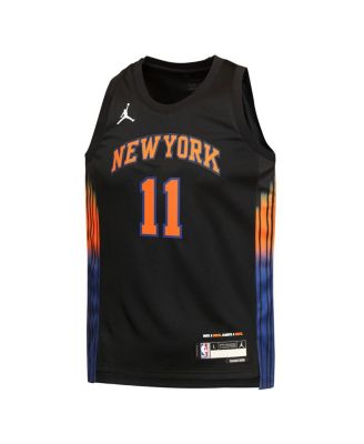 Big Boys and Girls Jalen Brunson Black New York Knicks Swingman Jersey