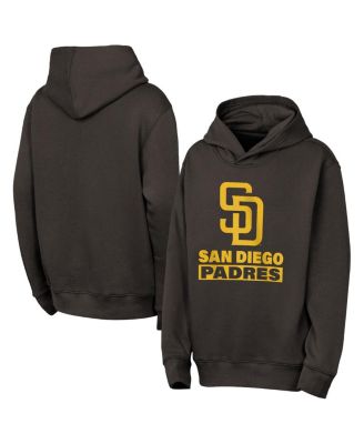 Outerstuff - Big Boys and Girls Brown San Diego Padres Back to Basics Hoodie