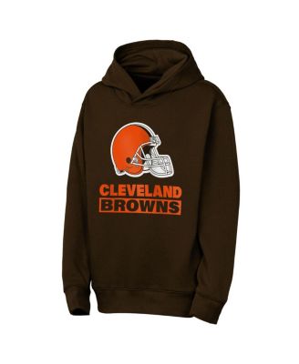 Big Boys and Girls Brown Cleveland Browns Back to Basics Hoodie