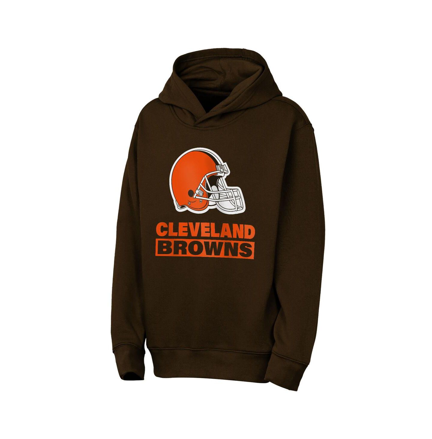 Детское худи Outerstuff Brown Cleveland Browns Back to Basics — фото 3