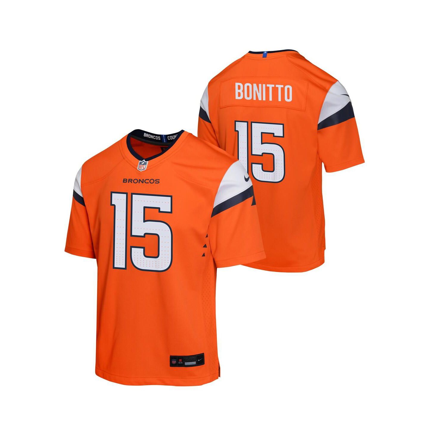 Детское джерси Nike Nik Bonitto Denver Broncos Alternate Game, Orange — фото 1