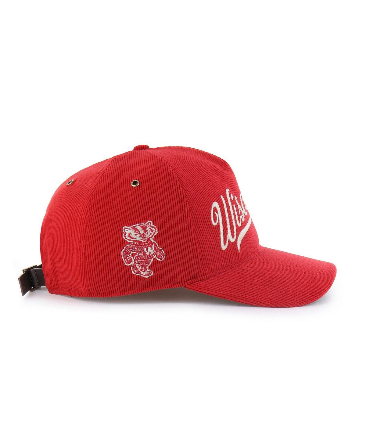 47 Brand Men's And Women's Red Wisconsin Badgers Collections Golden Age Corduroy Hitch Adjustable Hat In Red