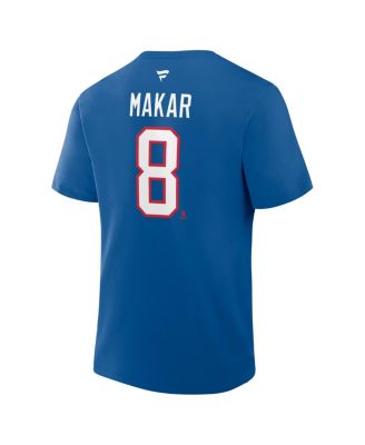 Men's Cale Makar&nbsp;Blue Colorado Avalanche Heritage Authentic Stack Name Number T-Shirt
