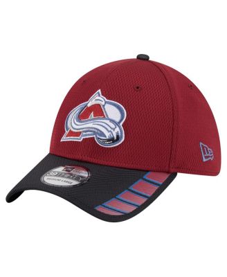 Men's Burgundy Colorado Avalanche Visor Hit 39THIRTY Flex Hat