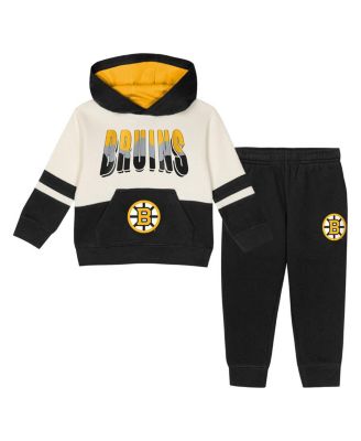 Outerstuff - Toddler 2-Piece Black Boston Bruins Chants and Cheers Fleece Hoodie and Pants Set