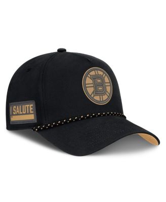 Fanatics - Men's Black Boston Bruins Military Appreciation Authentic Pro A-Frame Adjustable Hat