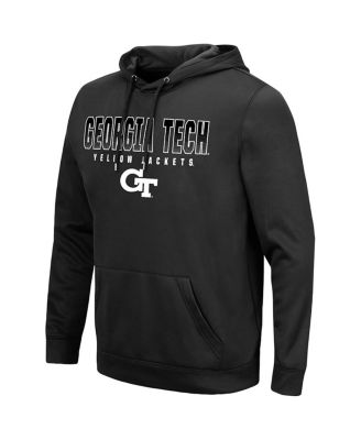 Men's Black Georgia Tech Yellow Jackets Blackout 3.0 Pullover Sweatshirt