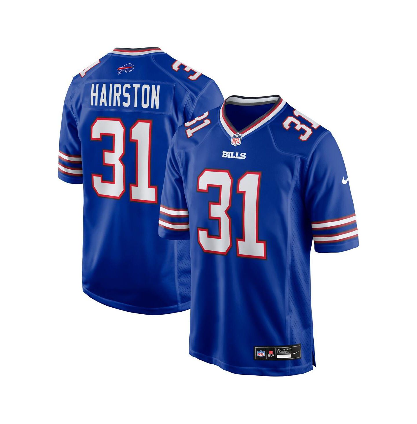 Мужской топ Nike Maxwell Hairston Royal Buffalo Bills 2025 NFL Draft First Round Pick Game Jersey — фото 1