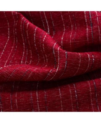 RT Designer Collection Kensington Jacquard Foam Backed Luxurious Decorative Grommet Curtain Panel 54" x 95" Red