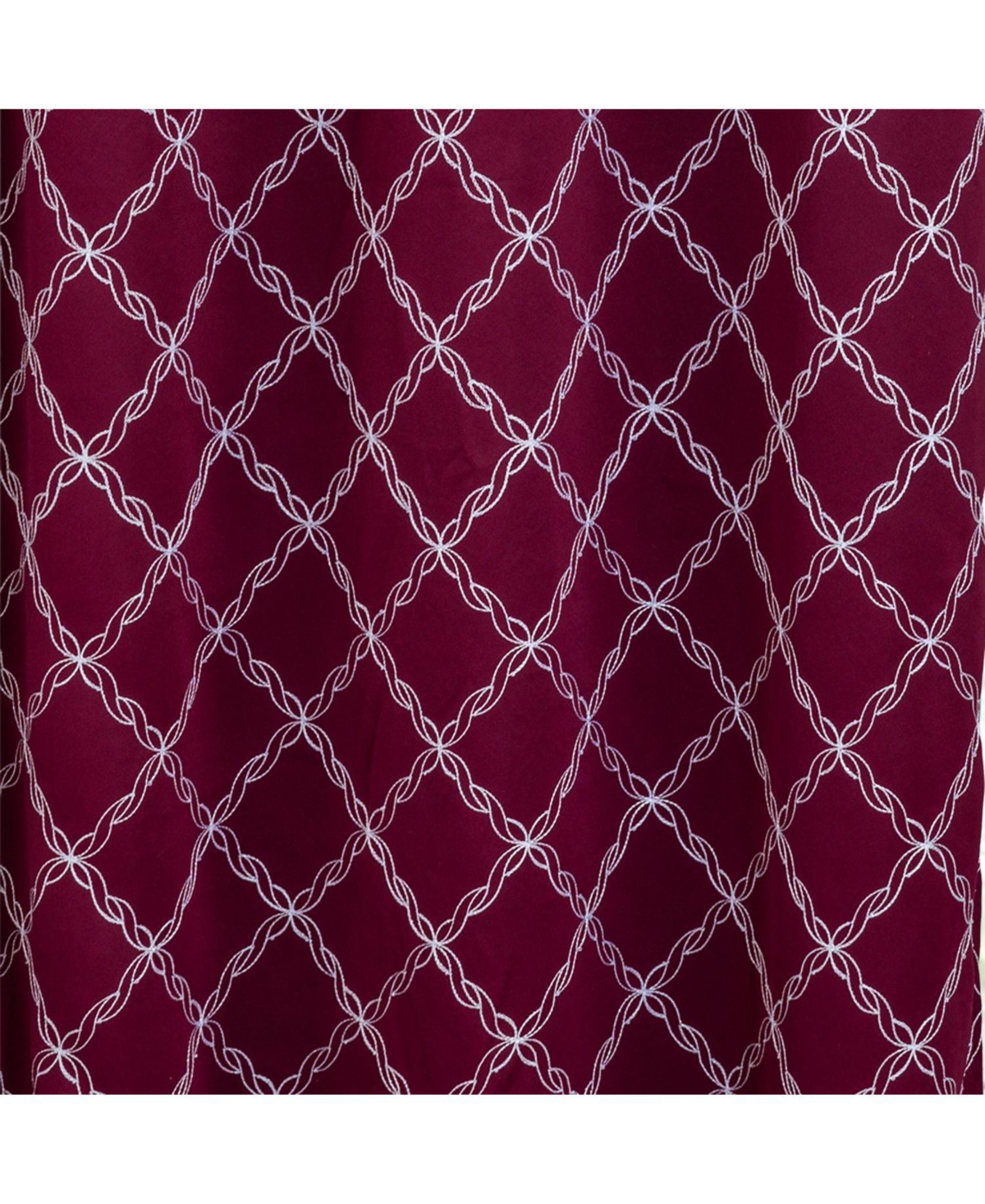 Rt Designer Collection Gable Embroidered Blackout Luxurious Decorative Grommet Curtain Panel