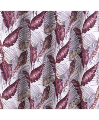 RT Designer Collection Brazil Printed Blackout Luxurious Decorative Grommet Curtain Panel 54" x 90" Burgundy