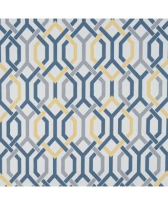 RT Designer Collection Rory Printed Blackout Luxurious Decorative Grommet Curtain Panel 54" x 84" Yellow