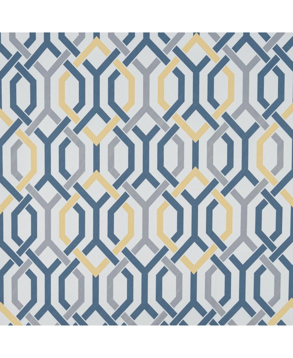 Rt Designer Collection Rory Printed Blackout Luxurious Decorative Grommet Curtain Panel 54" x 84" Yellow