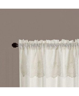 Alisa Macrame Rod Pocket Window Room Darkening Panel 54" x 84" White