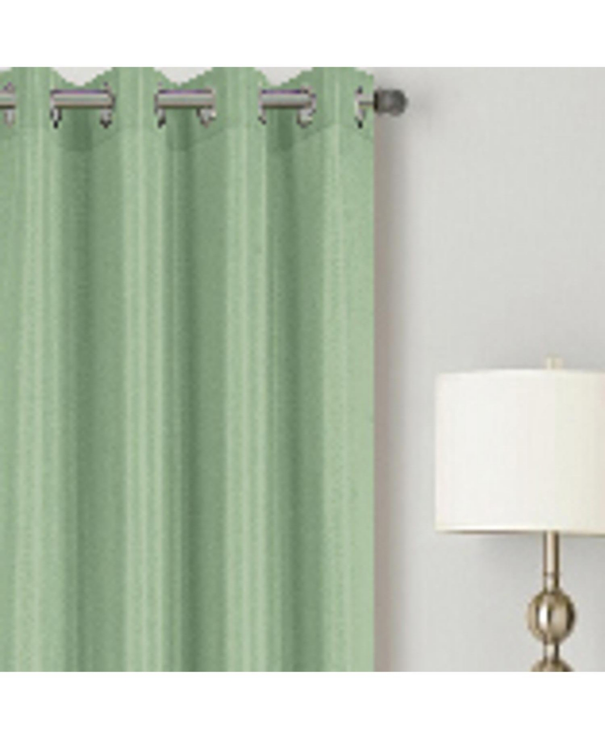 Rt Designer Collection Gibson Luxurious Decorative Grommet Curtain Panel 54" x 90" Sage