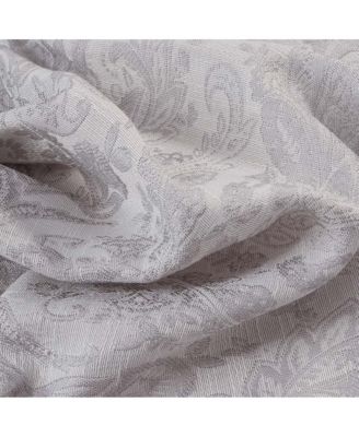 Bridgeport Jacquard High Quality Light Filtering Grommet Curtain Panel 54" x 90" Silver