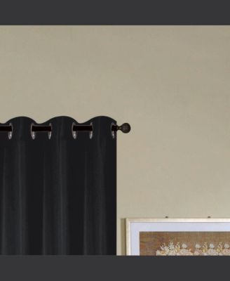 Kennedy Grommet Curtain Panel 54" x Black