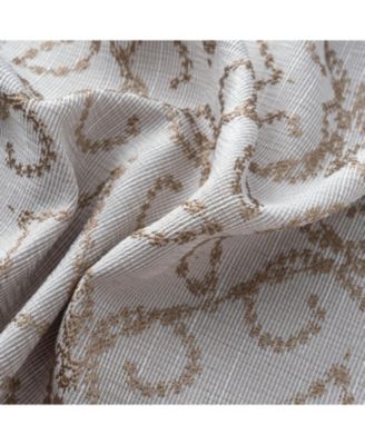 RT Designer Collection Woodbridge Jacquard Grommet Luxurious Modern Design Curtain Panel 54" x 84" Taupe