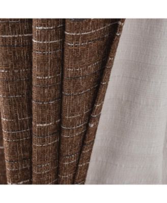 RT Designer Collection Kensington Jacquard Foam Backed Luxurious Decorative Grommet Curtain Panel