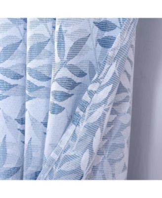 RT Designer Collection Ellis Jacquard 2 Pack Luxurious Modern Design Curtain Panel Pair 36" x 84" Wedgwood