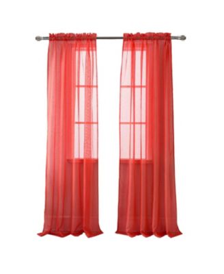 RT Designer Collection Celine Sheer Luxurious Modern Design Curtain Panel