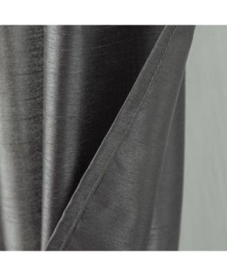 RT Designer Collection Nancy Grommet Luxurious Modern Design Curtain Panel 54" x 95" Charcoal