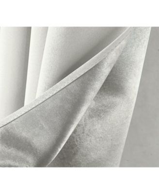 RT Designer Collection Anchorage 2 Pack Blackout Grommet Luxurious Modern Design Curtain Panel Pair 36" x 84" White