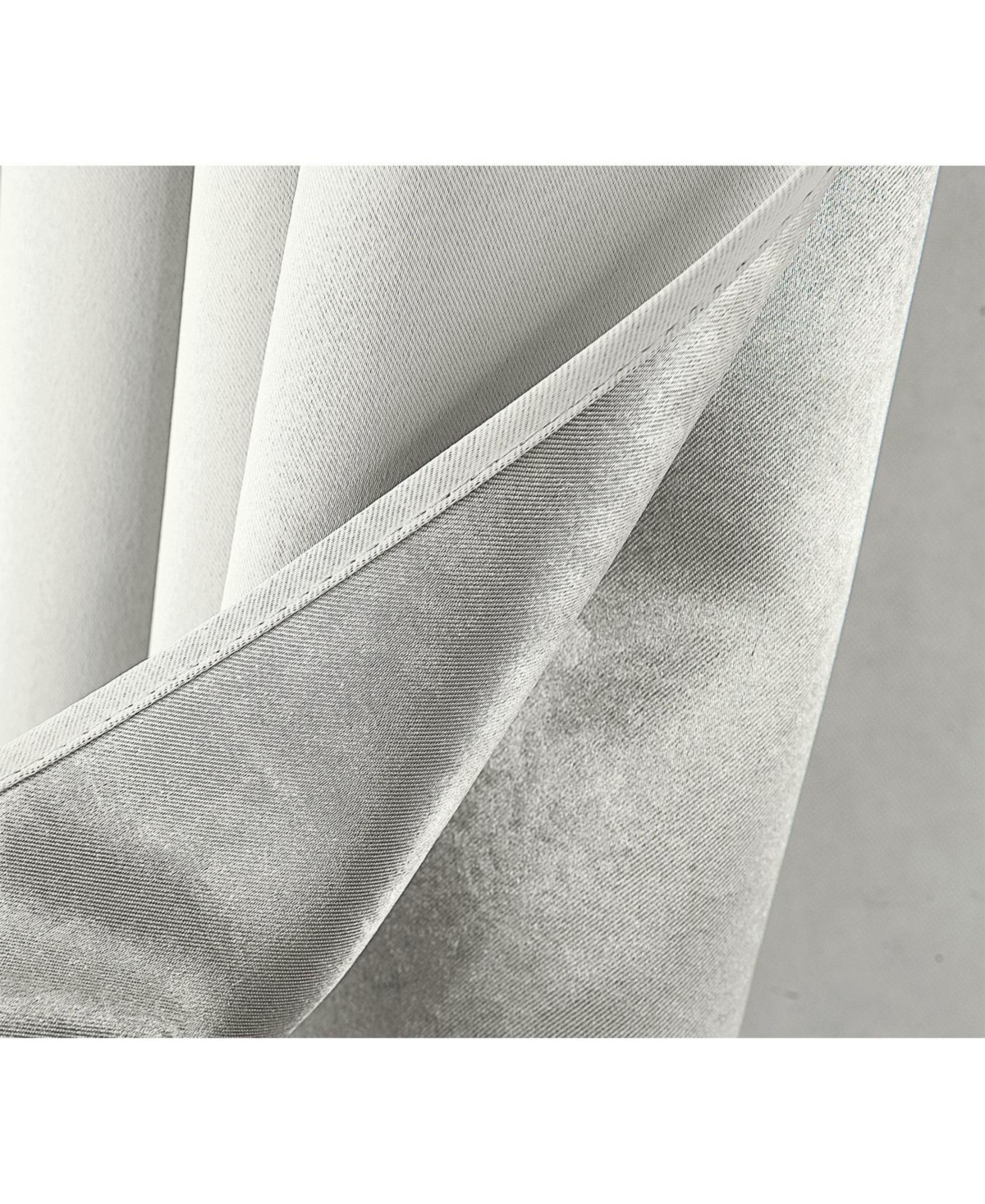 Rt Designer Collection Anchorage 2 Pack Blackout Grommet Luxurious Modern Design Curtain Panel Pair 36" x 84" White